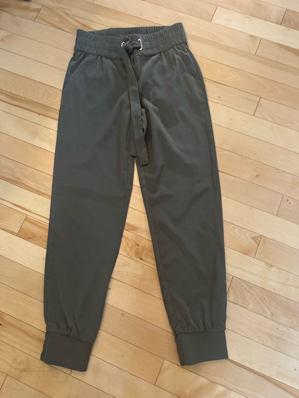 Dynamite Olive Drawstring Jogger Pants